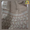 Ash and White Geometrical Traditional Soft Jamdani Saree - Image 4