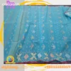 Sky Blue Half-Silk soft Traditional Jamdani Saree-জামদানী শাড়ী - Image 2