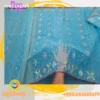 Sky Blue Half-Silk soft Traditional Jamdani Saree-জামদানী শাড়ী - Image 3