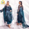 3 PC Embroidered & Embellished Printed Chiffon Shirt | NU-UN-COCOLOVE
