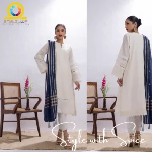 03 PC Ready to wear Embroidered Luxury Pret | LG-SK-0107