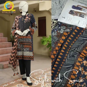 3 PC J. BLUE LAWN UNSTITCHED | JLAWN-UN-02
