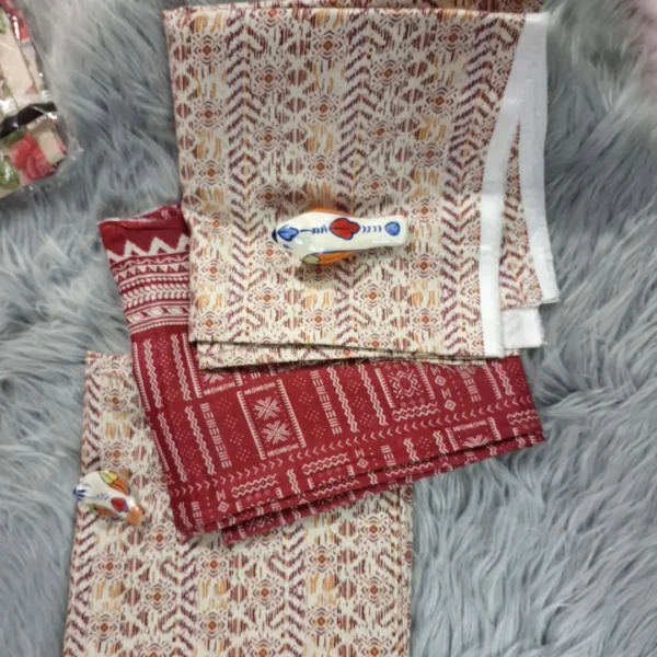 3 Piece Unstitched - Platinum Co-ords Digital Printed Suit-02 - Image 2