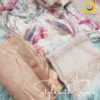 3 PC Embroidered & Embellished Printed Chiffon Shirt | NU-UN-OAKMIST - Image 4