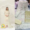 3 Piece Semi-Stitched Fancy Embroidered Chiffon Shirt | CALA-UN-04