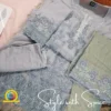 3 Piece Semi-Stitched Fancy Embroidered Chiffon Shirt | CALA-UN-05 - Image 2