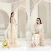 3 Piece Semi-Stitched Fancy Embroidered Chiffon Shirt | CALA-UN-06 - Image 2