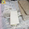 3 Piece Semi-Stitched Fancy Embroidered Chiffon Shirt | CALA-UN-06 - Image 4