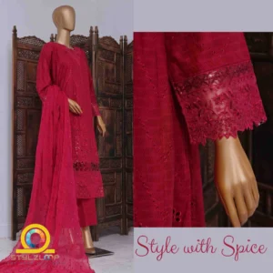 Bin Saeed Luxury Self Embroidered Frock