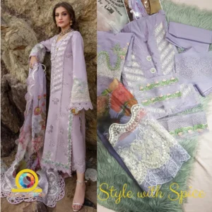 3 Piece Unstitched Crimson Chiffon Fancy | CF-UN-11