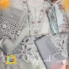 3 Piece Unstitched Organza Fancy | CF-UN-16 - Image 2
