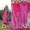 3 Piece Stitched Embroidered Lawn Collection | Bahar-ST-02