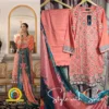 3 Piece Stitched Embroidered Lawn Collection | Bahar-ST-04